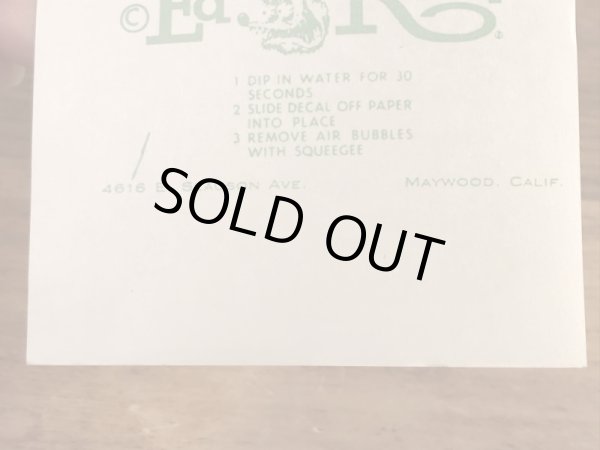 ビッグダディーエドロスのアイラブマイシボレーの60年代ビンテージ水張りステッカー