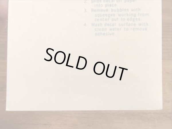 Ed “Big Daddy” RothのArmor In Commandの60’sヴィンテージウォータースライドデカール