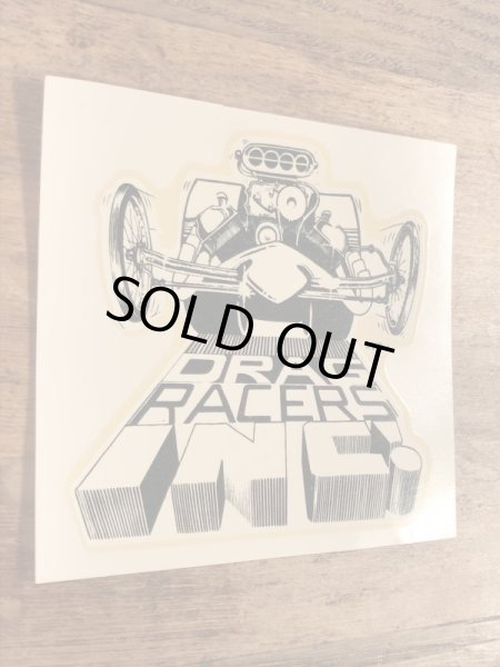 ビッグダディーエドロスのドラッグレーサーズの60年代ビンテージ水張りステッカー