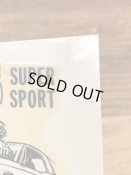 ビッグダディーエドロスの396スーパースポーツの60年代ビンテージ水張りステッカー