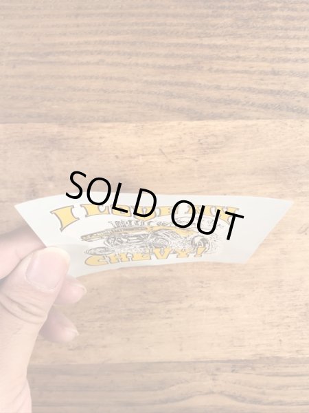 Ed “Big Daddy” RothのI Love My Chevy!の60’sヴィンテージウォータースライドデカール