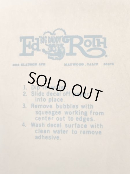 Ed “Big Daddy” RothのMustangs Eat Chevys For Dinner!の60’sヴィンテージウォータースライドデカール