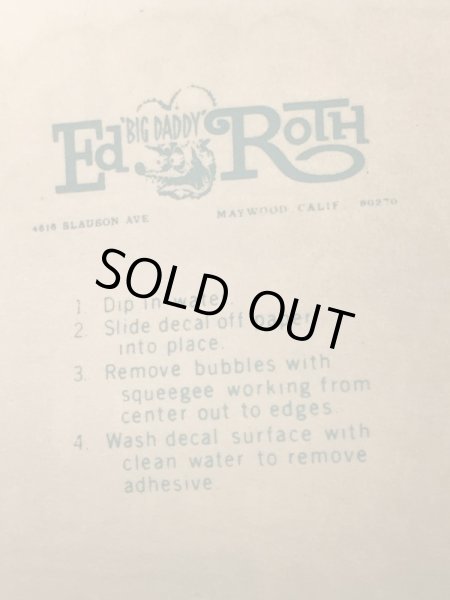 ビッグダディーエドロスのフォードの60年代ビンテージ水張りステッカー