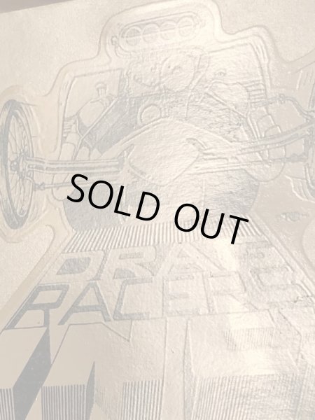 ビッグダディーエドロスのドラッグレーサーズの60年代ビンテージ水張りステッカー