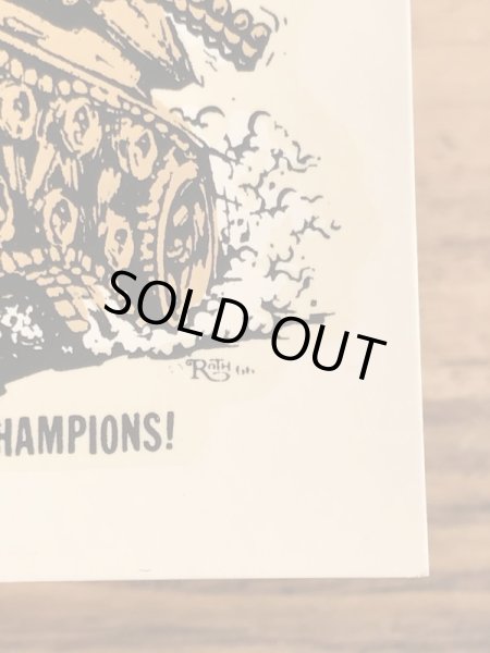 Ed “Big Daddy” RothのArmor In Commandの60’sヴィンテージウォータースライドデカール