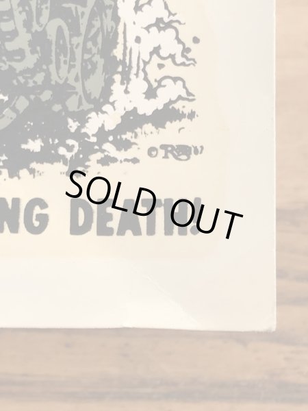 ビッグダディーエドロスのアイアンコフィンの60年代ビンテージ水張りステッカー