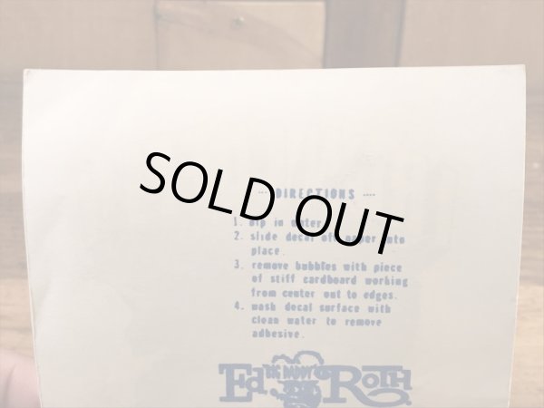 ビッグダディーエドロスのアイアンコフィンの60年代ビンテージ水張りステッカー