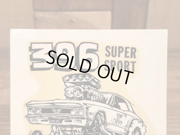 ビッグダディーエドロスの396スーパースポーツの60年代ビンテージ水張りステッカー