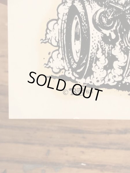 ビッグダディーエドロスのマスタングモンスターの60年代ビンテージ水張りステッカー