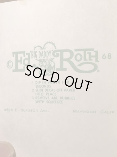 ビッグダディーエドロスのモンスターの60年代ビンテージ水張りステッカー