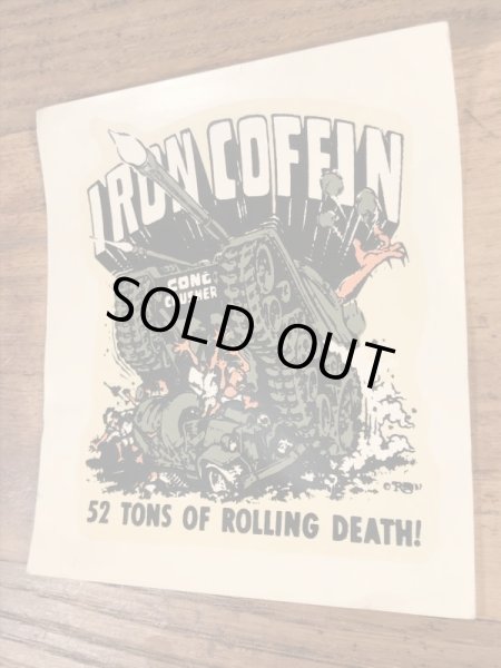 Ed “Big Daddy” RothのIron Coffinの60’sヴィンテージウォータースライドデカール