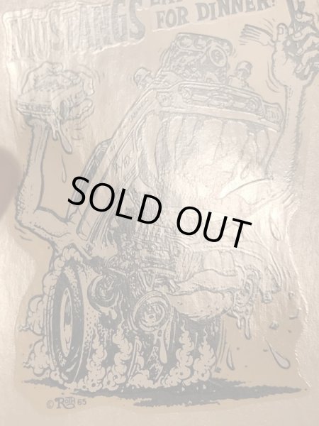 Ed “Big Daddy” RothのMustangs Eat Chevys For Dinner!の60’sヴィンテージウォータースライドデカール