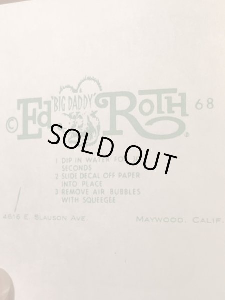 Ed “Big Daddy” RothのI Love My Chevy!の60’sヴィンテージウォータースライドデカール