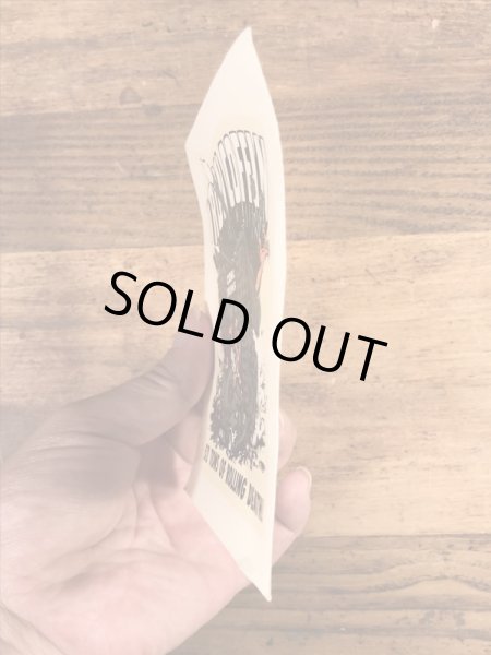 ビッグダディーエドロスのアイアンコフィンの60年代ビンテージ水張りステッカー