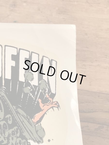 ビッグダディーエドロスのアイアンコフィンの60年代ビンテージ水張りステッカー