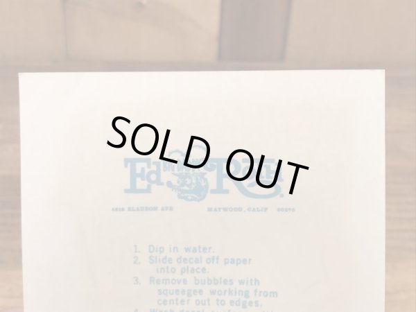 Ed “Big Daddy” RothのMustangs Eat Chevys For Dinner!の60’sヴィンテージウォータースライドデカール