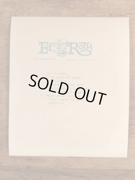 Ed “Big Daddy” RothのFords Hate Chevysの60’sヴィンテージウォータースライドデカール