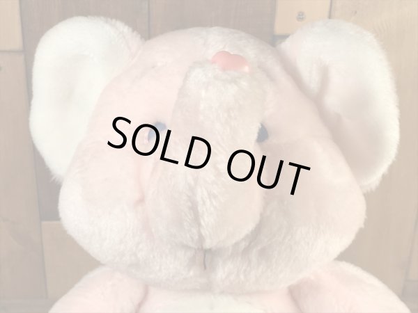 ケアベアカズンズの象の80年代ビンテージ縫いぐるみ