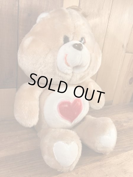 ケアベアのテンダーハートベアの80年代ビンテージ縫いぐるみ