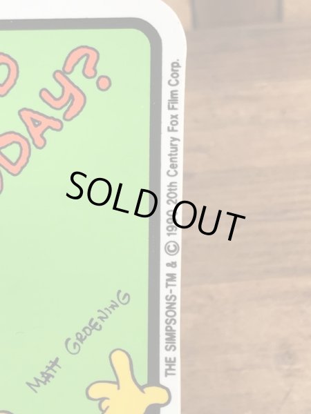 シンプソンズのホーマーとバートの90’sヴィンテージプラスチックプレート