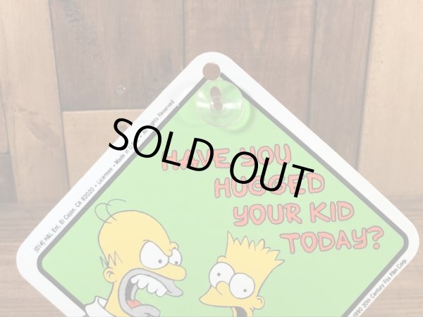 シンプソンズのホーマーとバートの90年代ビンテージ吸盤プレート