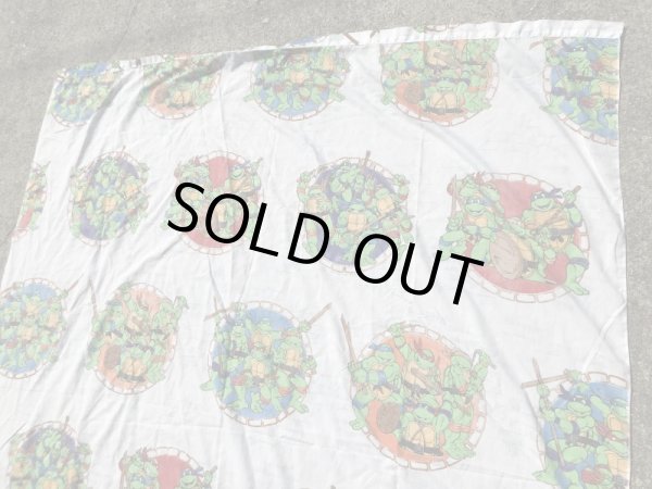 ミュータントニンジャタートルズのツインサイズの90年代ビンテージフラットシーツ