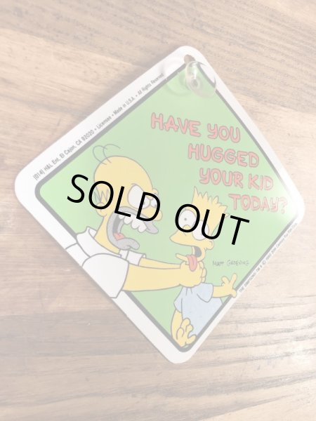 シンプソンズのホーマーとバートの90年代ビンテージ吸盤プレート