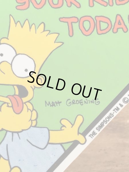 シンプソンズのホーマーとバートの90年代ビンテージ吸盤プレート