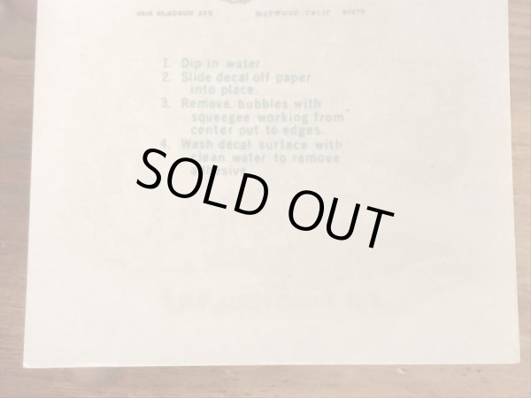 ビッグダディーエドロスのシボレーの60年代ビンテージ水張りステッカー