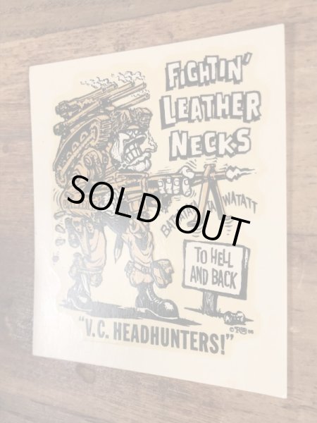 Ed “Big Daddy” RothのFightin' Leather Necksの60’sヴィンテージウォータースライドデカール