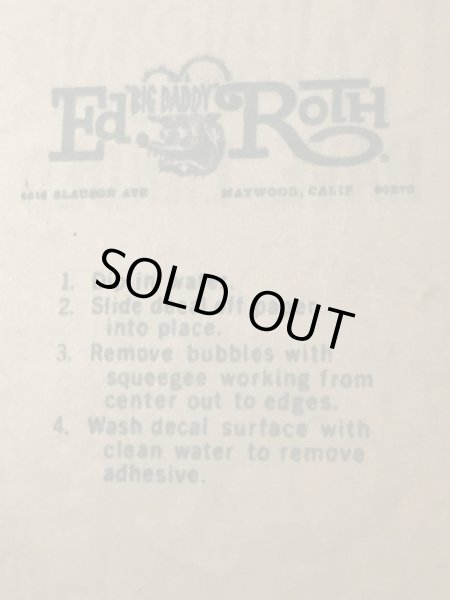 Ed “Big Daddy” RothのThe Marines Have Landedの60’sヴィンテージウォータースライドデカール