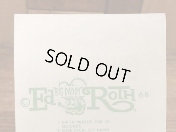 Ed “Big Daddy” RothのCamaro Z 28の60’sヴィンテージウォータースライドデカール