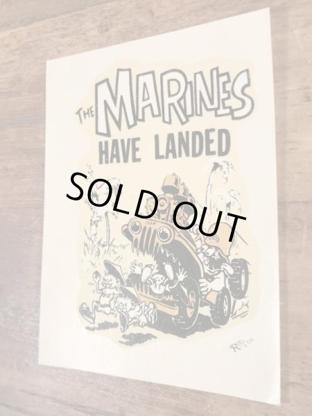 Ed “Big Daddy” RothのThe Marines Have Landedの60’sヴィンテージウォータースライドデカール