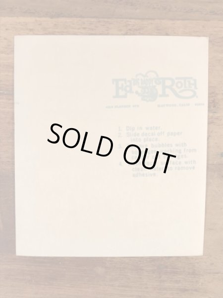 Ed “Big Daddy” RothのFightin' Leather Necksの60’sヴィンテージウォータースライドデカール