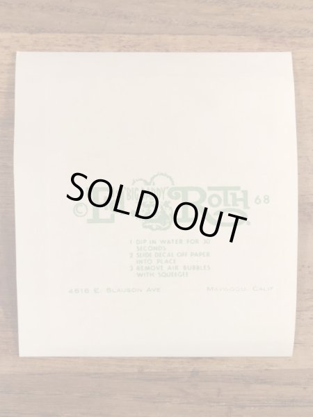 Ed “Big Daddy” RothのFord Is The Best Idea!の60’sヴィンテージウォータースライドデカール