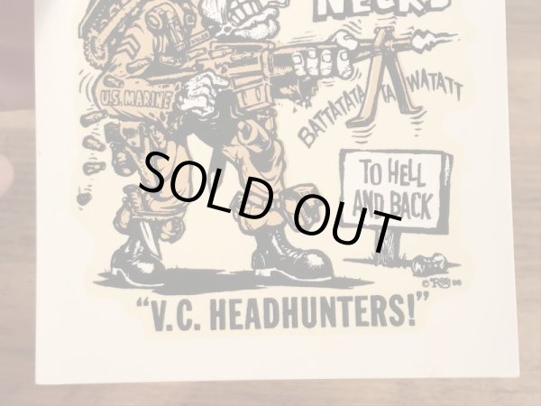 Ed “Big Daddy” RothのFightin' Leather Necksの60’sヴィンテージウォータースライドデカール