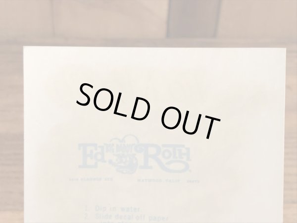 Ed “Big Daddy” RothのFo Mo Co Quad Cammerの60’sヴィンテージウォータースライドデカール