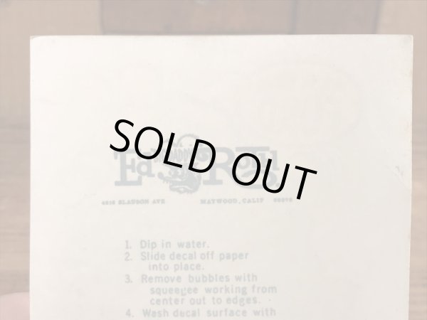 Ed “Big Daddy” RothのMake Mine Fordの60’sヴィンテージウォータースライドデカール