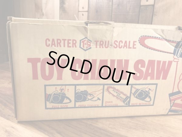 Carter Tru-Scale社製のトイチェーンソウの70’sヴィンテージおもちゃ