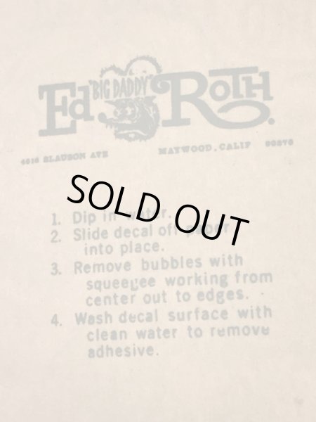 Ed “Big Daddy” RothのMake Mine Fordの60’sヴィンテージウォータースライドデカール