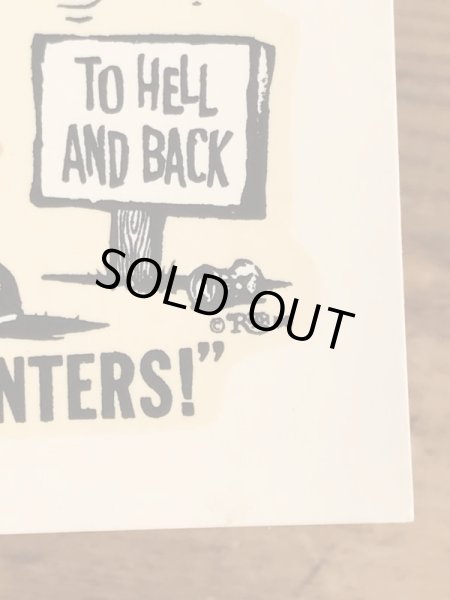 ビッグダディーエドロスのモンスターの60年代ビンテージ水張りステッカー