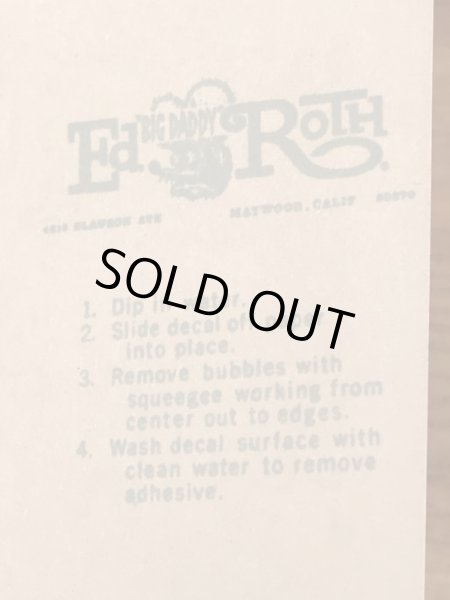 Ed “Big Daddy” RothのFightin' Leather Necksの60’sヴィンテージウォータースライドデカール