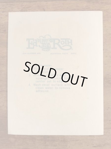 Ed “Big Daddy” RothのThe Marines Have Landedの60’sヴィンテージウォータースライドデカール