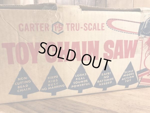 Carter Tru-Scale社製のトイチェーンソウの70’sヴィンテージおもちゃ