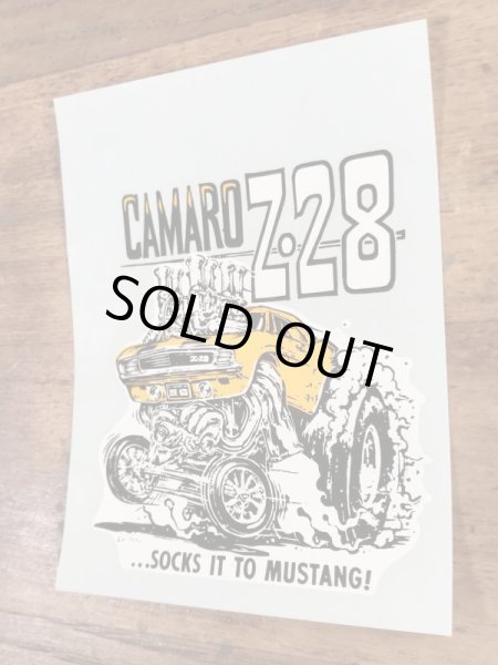 Ed “Big Daddy” RothのCamaro Z 28の60’sヴィンテージウォータースライドデカール