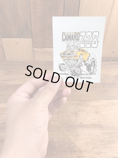 ビッグダディーエドロスのカマロの60年代ビンテージ水張りステッカー