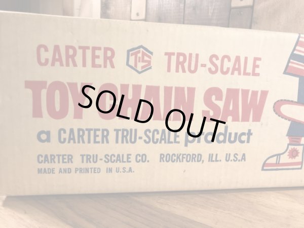 Carter Tru-Scale社製のチェーンソーの70年代ビンテージトイ
