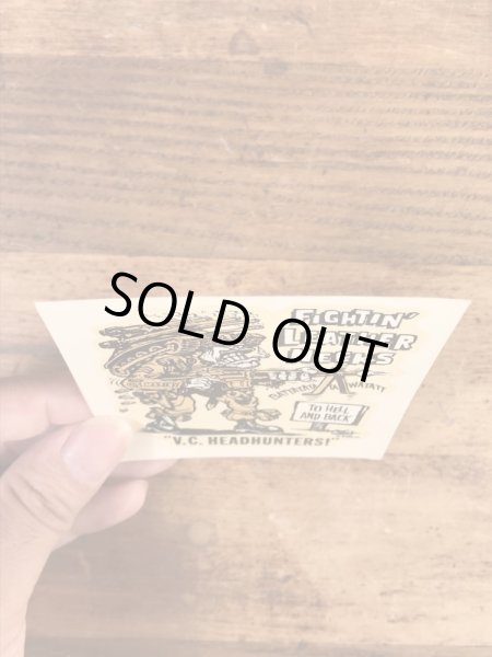 Ed “Big Daddy” RothのFightin' Leather Necksの60’sヴィンテージウォータースライドデカール