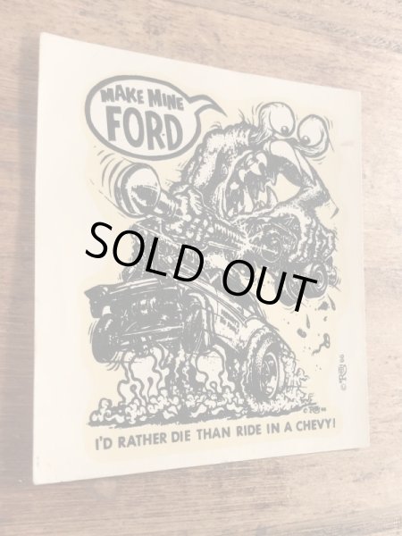 ビッグダディーエドロスのモンスターの60年代ビンテージ水張りステッカー