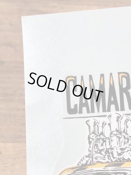 ビッグダディーエドロスのカマロの60年代ビンテージ水張りステッカー